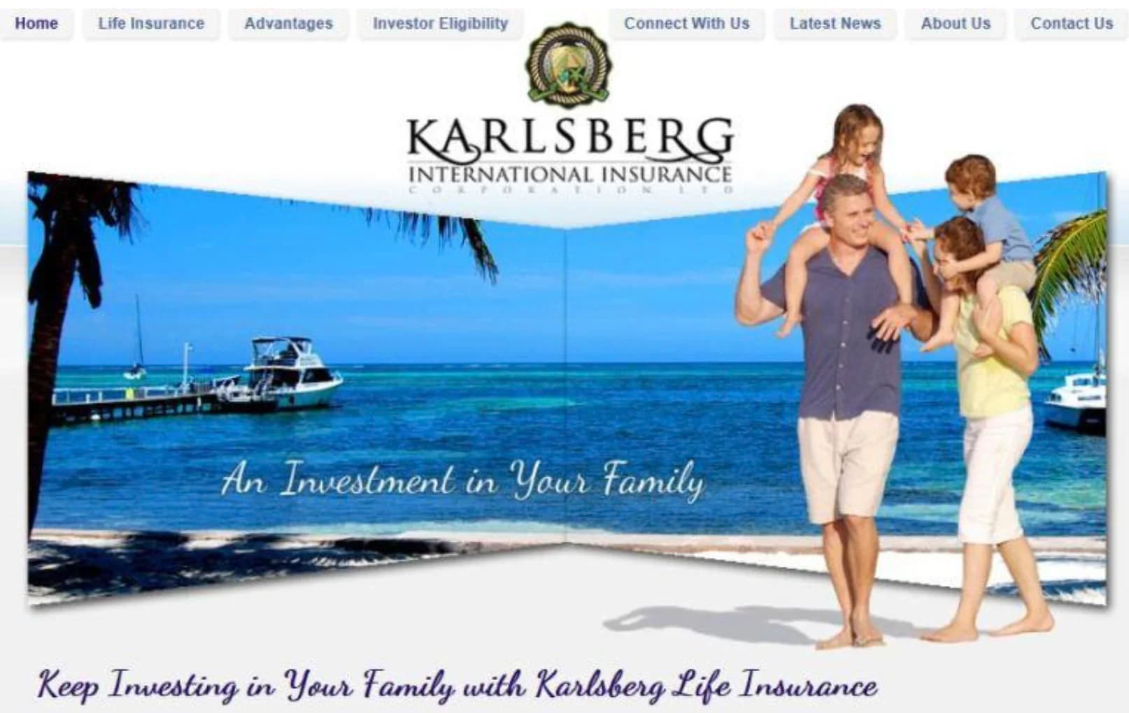 Karlsberg International Insurance homepage